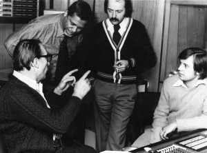 Jadran film studio 1978 sound engineer with John Luis from modern jazz kvartet, Miljenko Prohaska dirigent